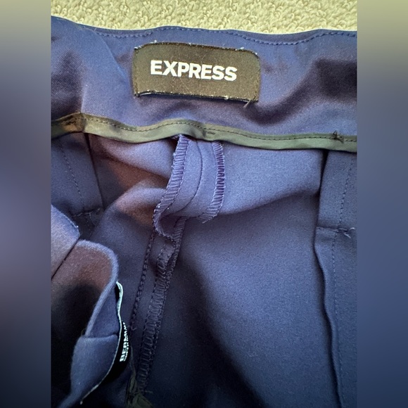 Express High Waisted Pleated Paper Bag Shorts - Picture 2 of 3